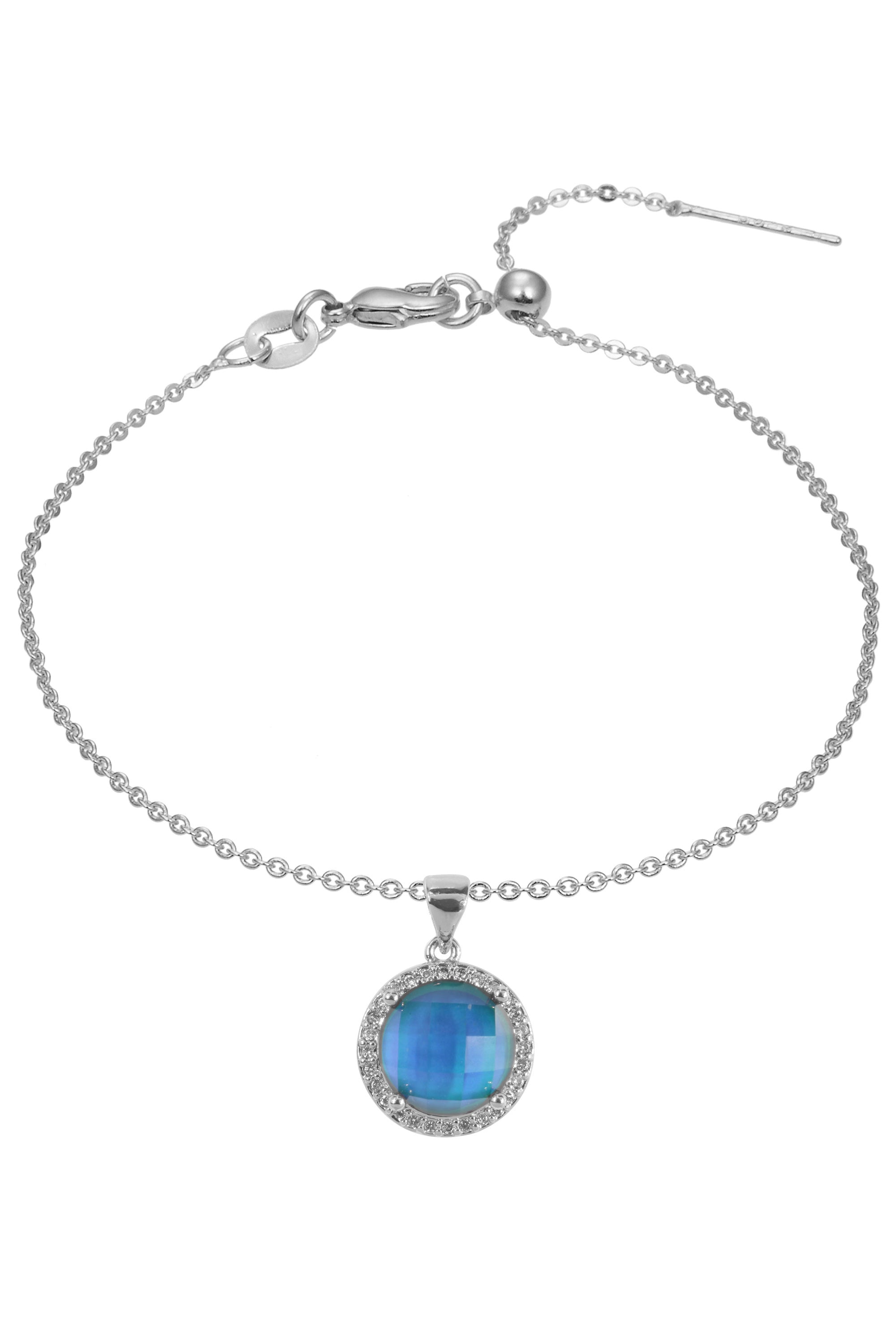 Gem Zircon Pendant For Bracelet BP0575