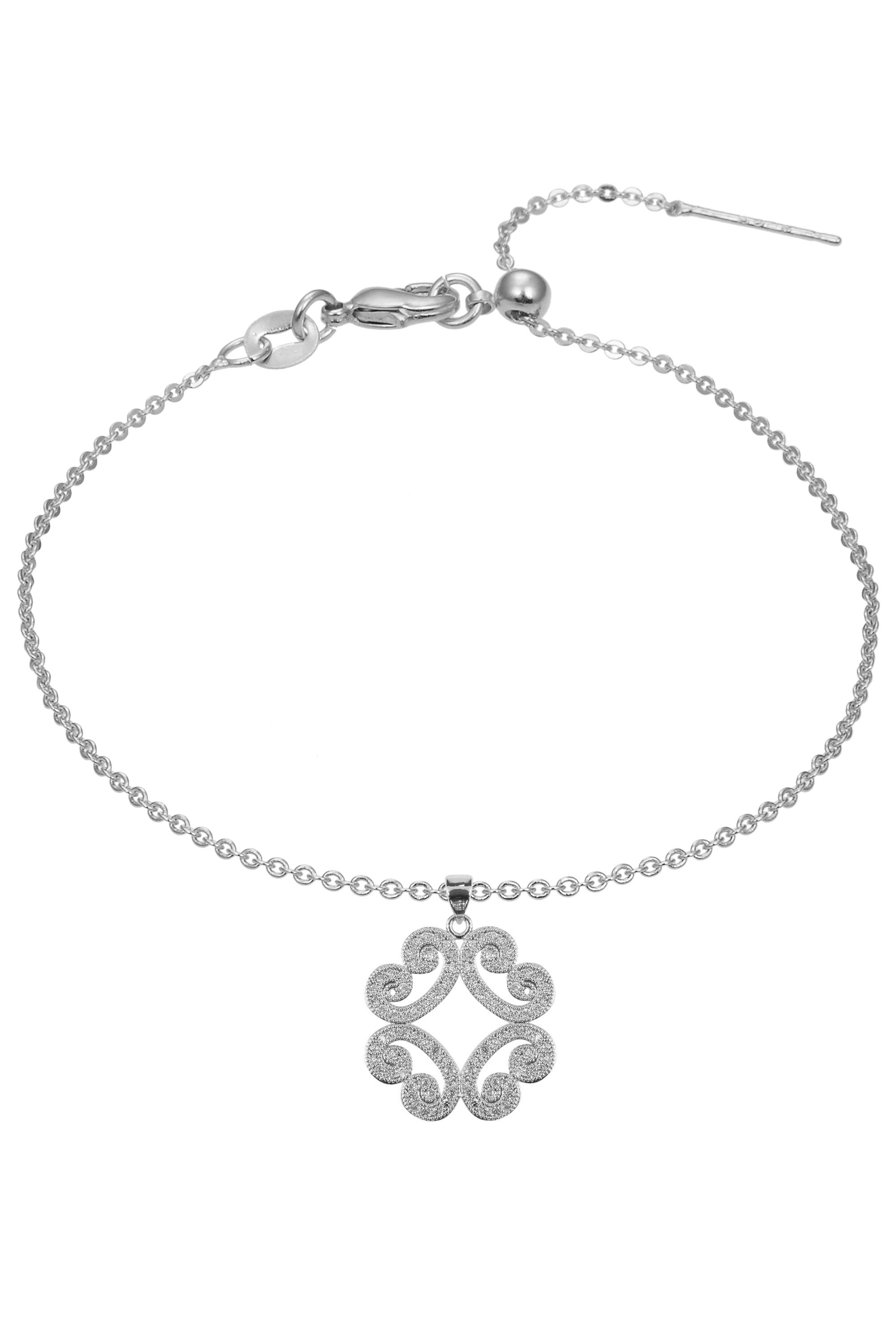 Flower Zircon Pendant For Bracelet BP0578