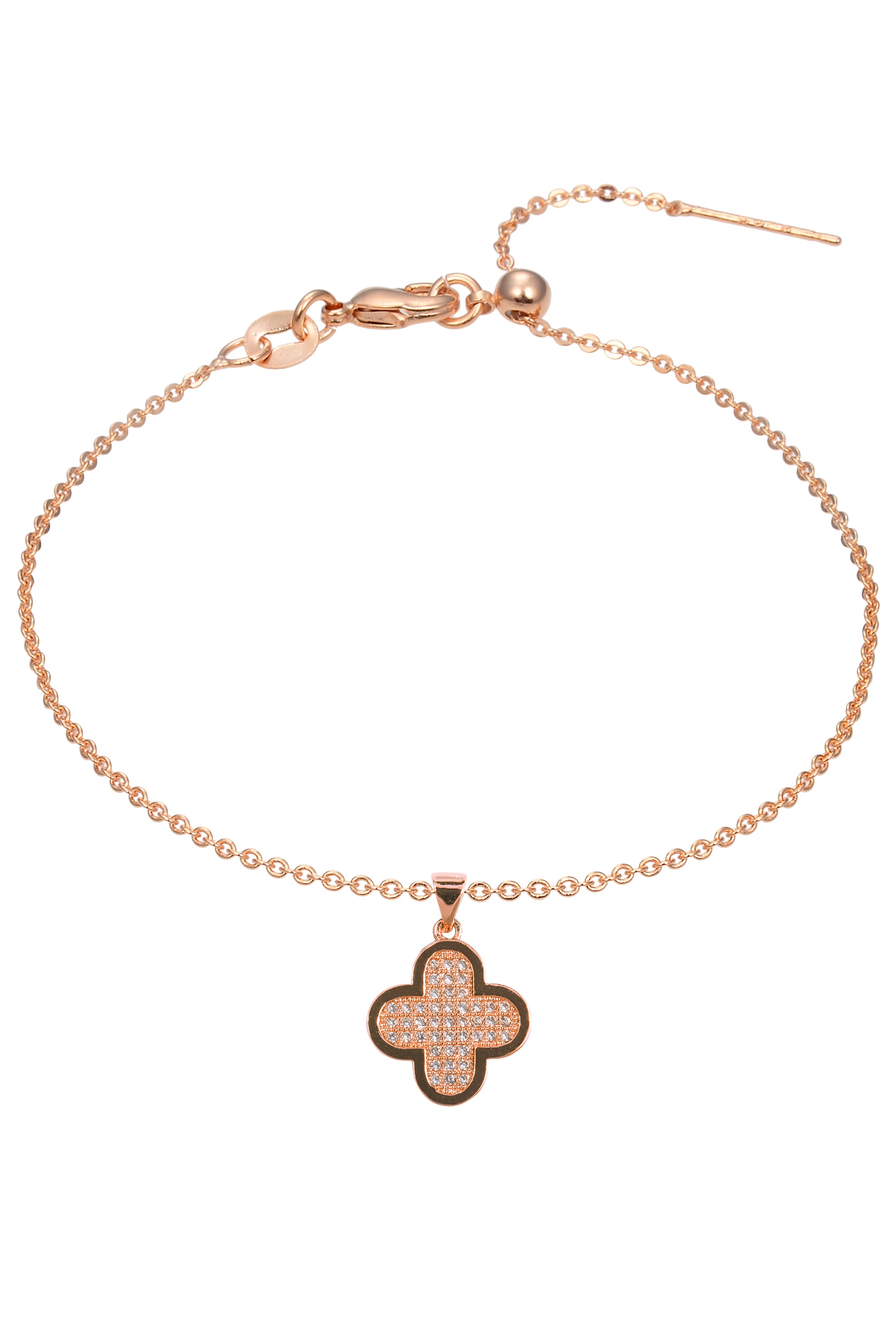 Clover Zircon Pendant For Bracelet  BP0588