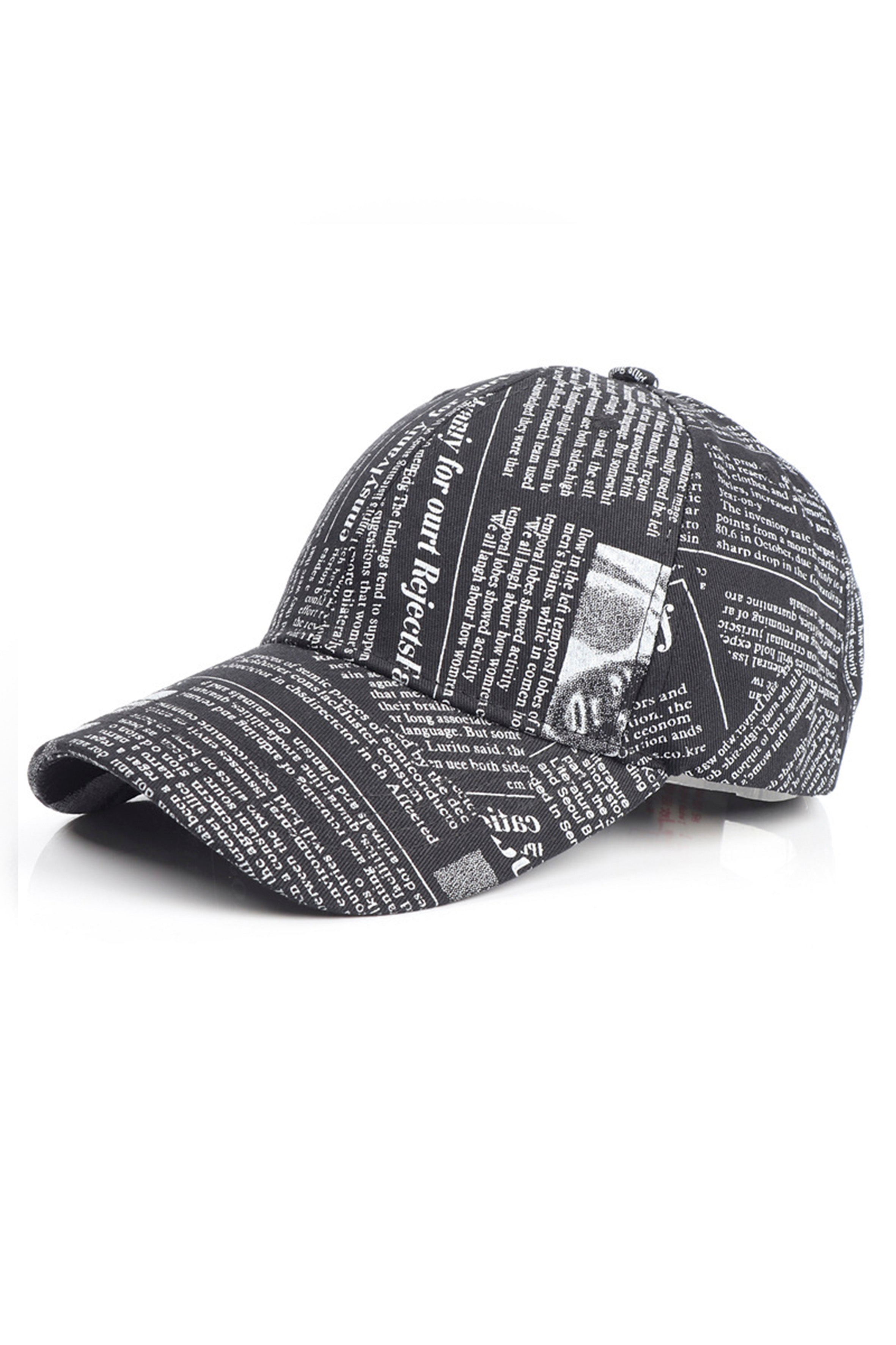 Newpaper Printed Cap C0168