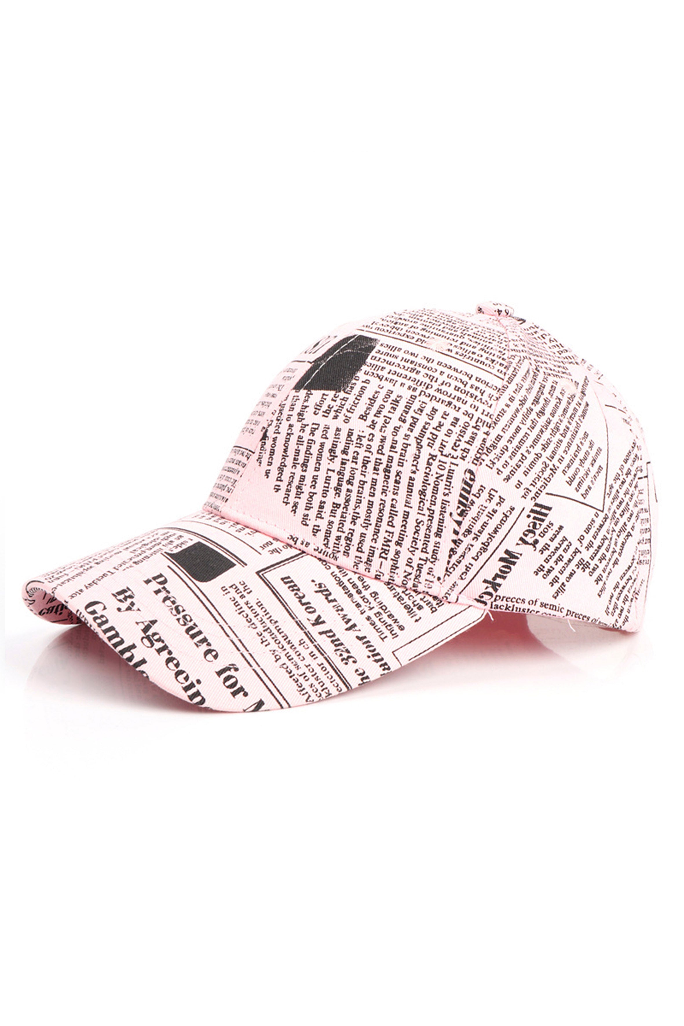 Newpaper Printed Cap C0168
