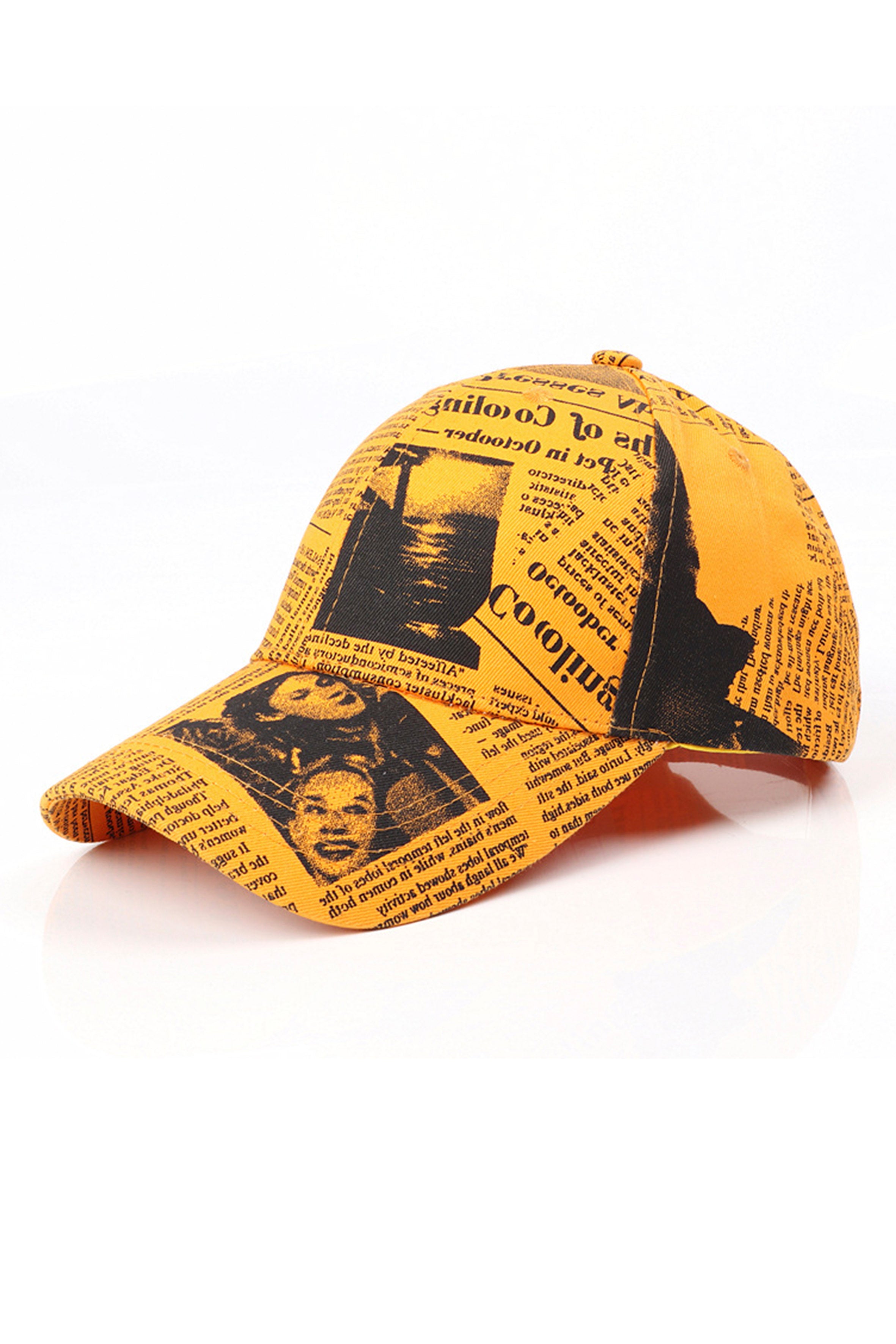 Newpaper Printed Cap C0168