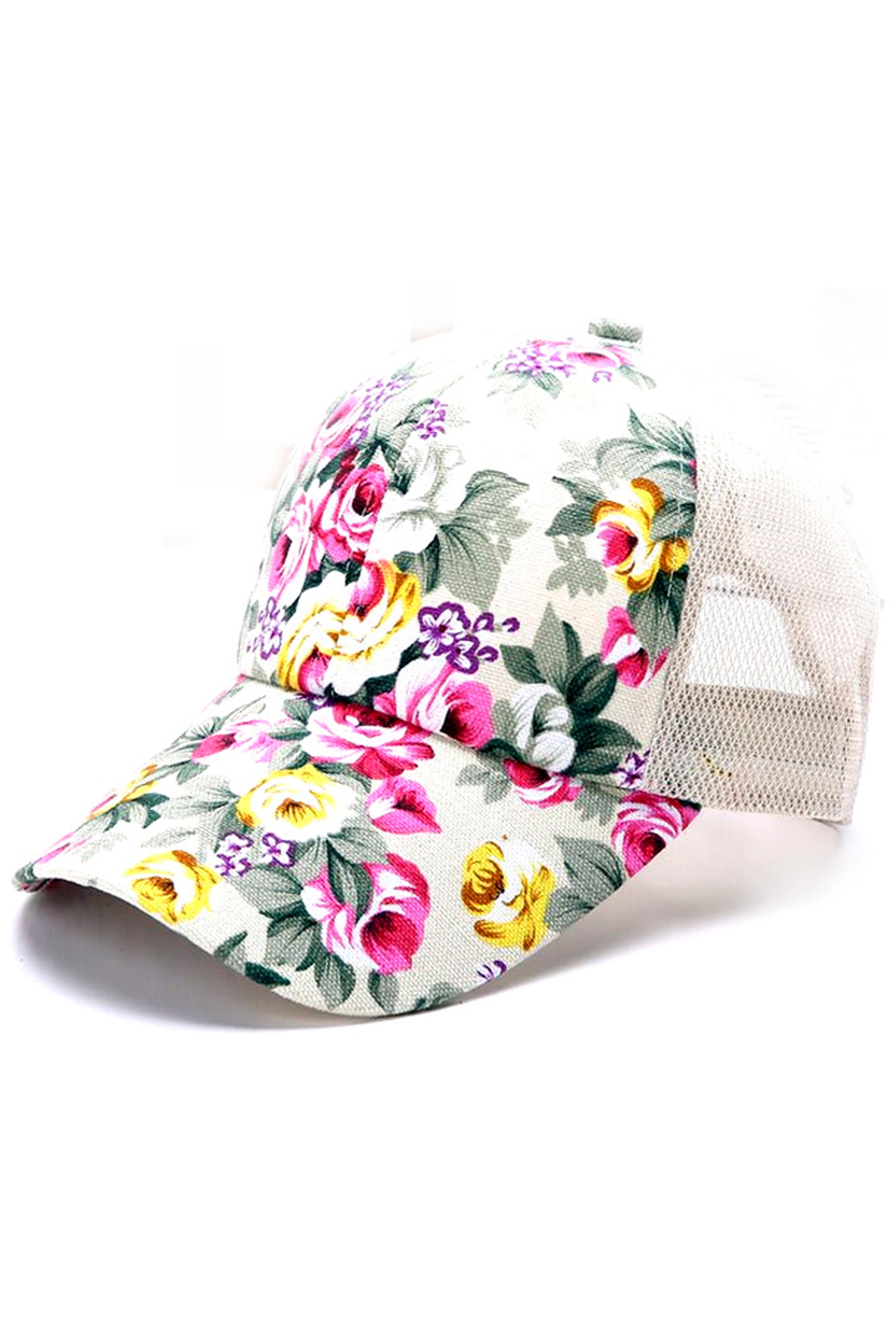 Floral Pattern Cap C0178