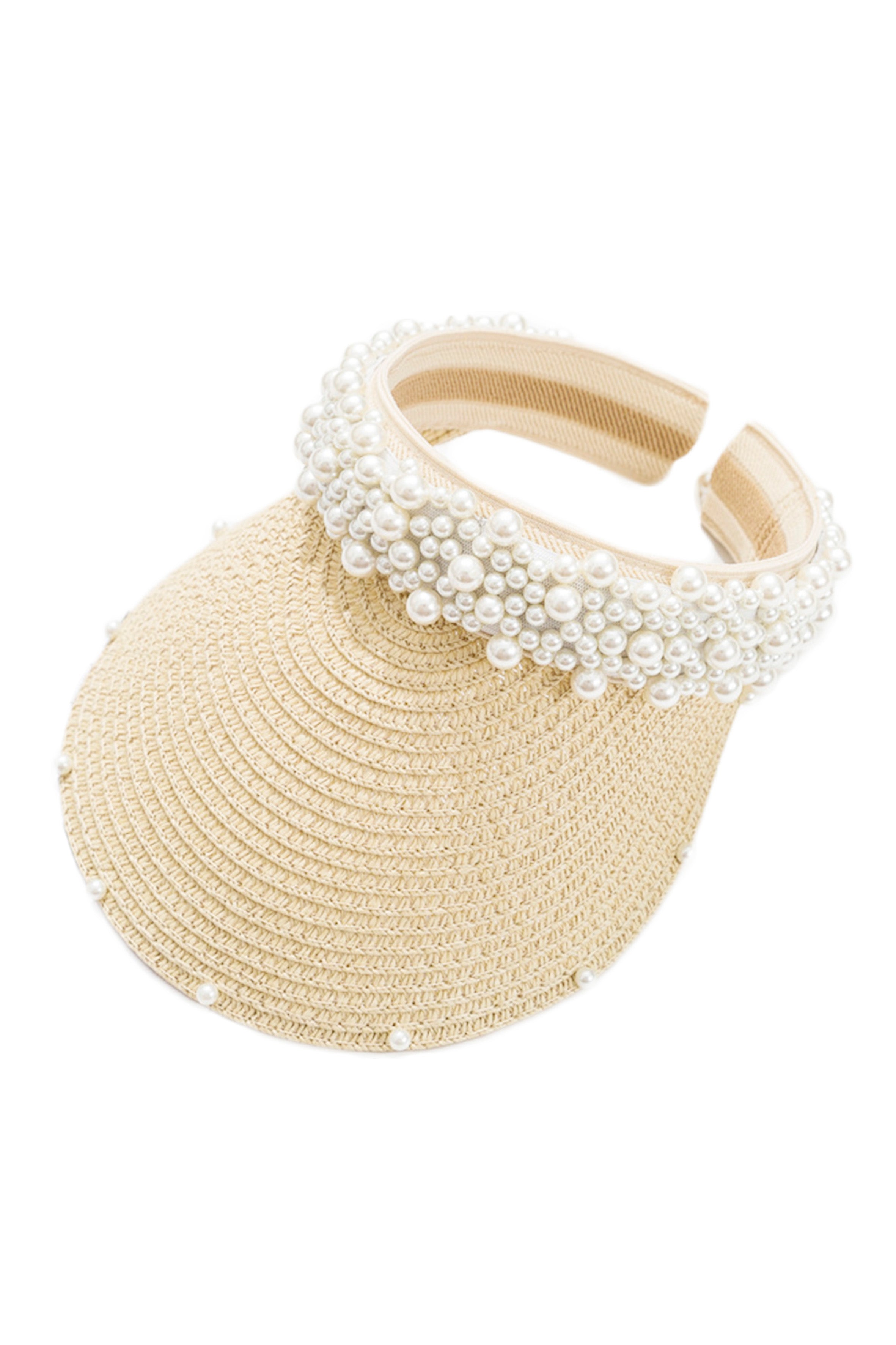 Handmade Pearl Vista Straw Hat C0196