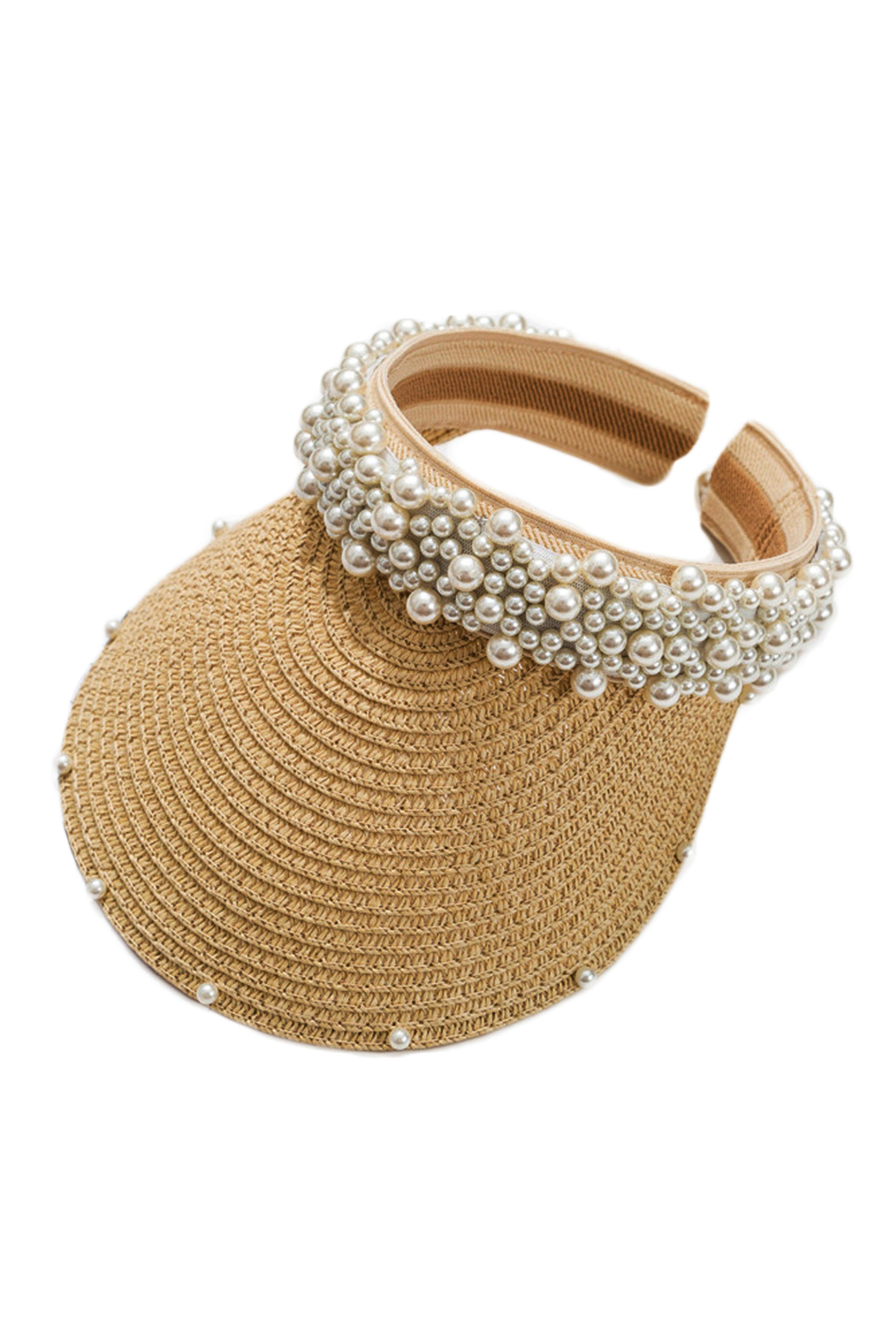 Handmade Pearl Vista Straw Hat C0196