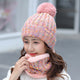 Knitted Beanie Scarf Set C0238
