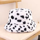 Spotted Pattern Plush Fisherman Hat C0288