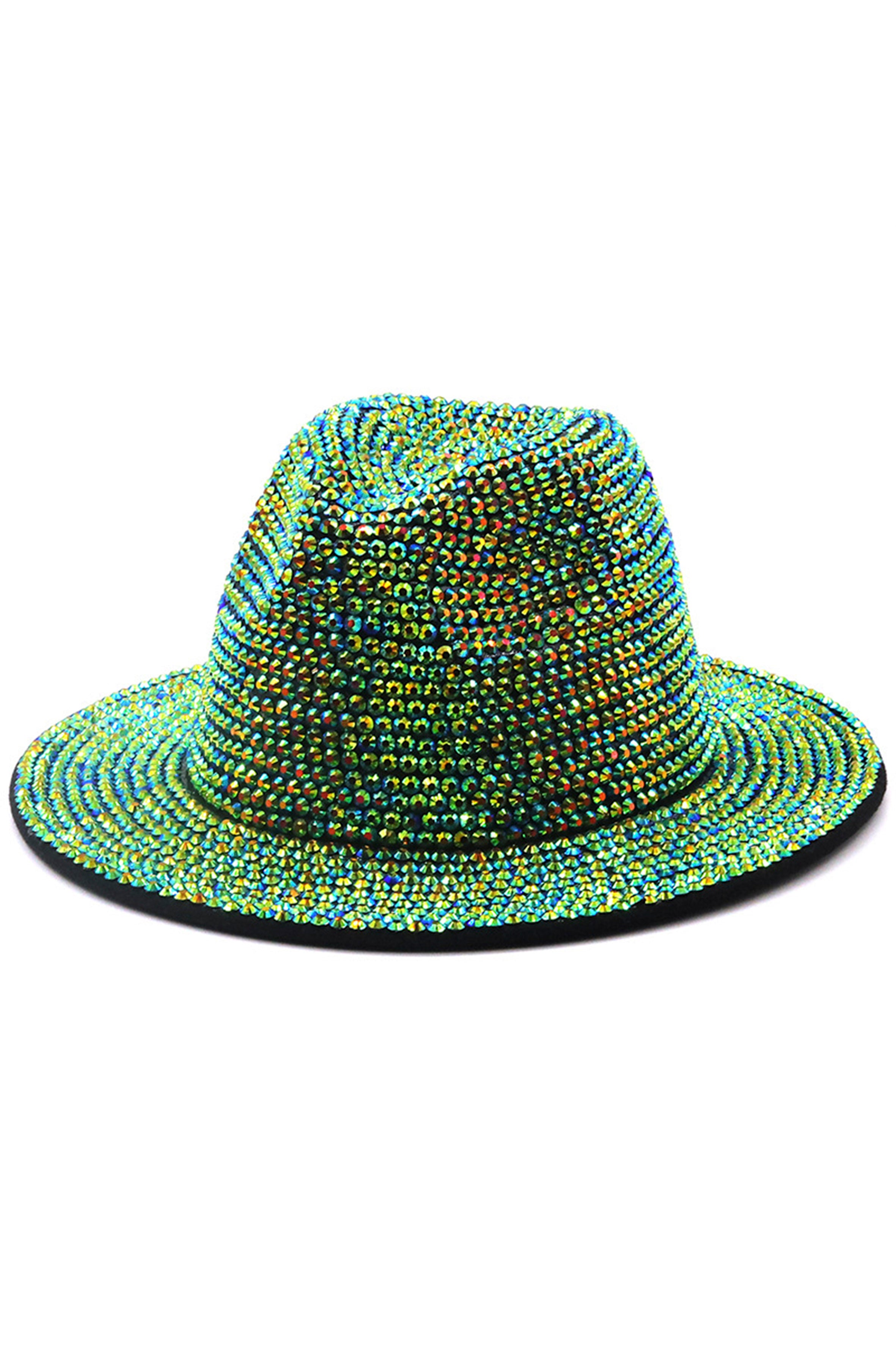 Sombrero de copa con diamantes de imitación C0300