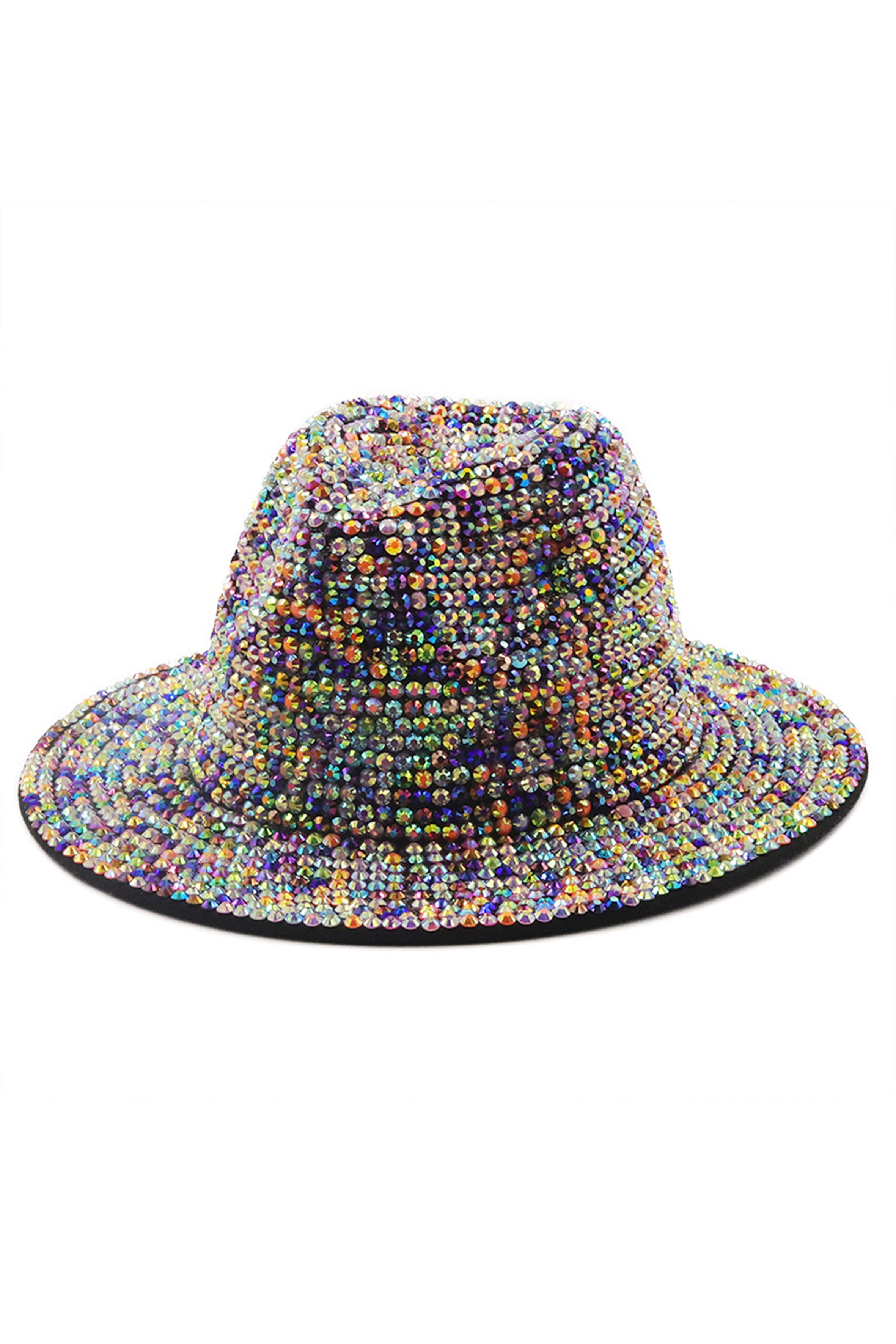 Sombrero de copa con diamantes de imitación C0300