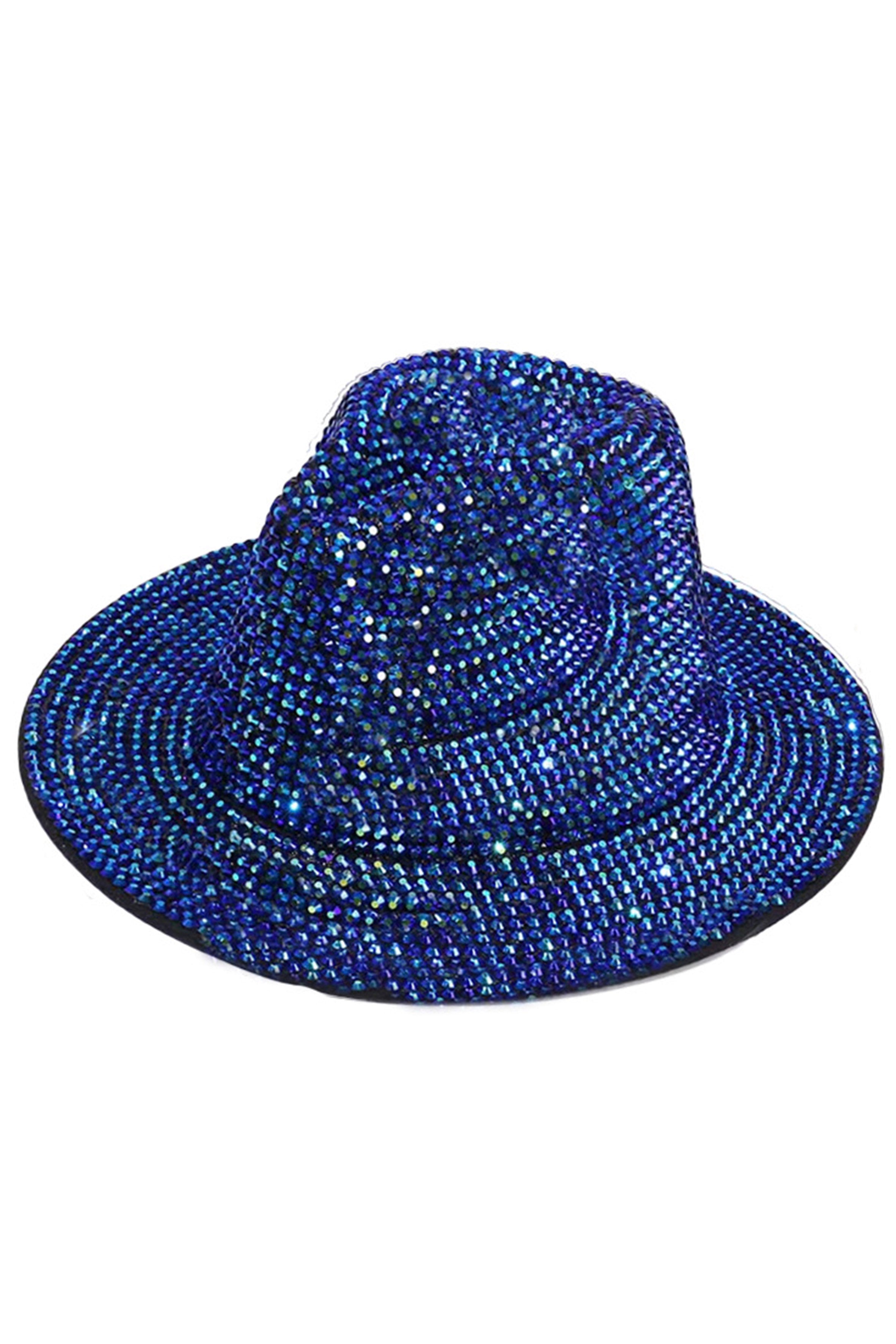Sombrero de copa con diamantes de imitación C0300