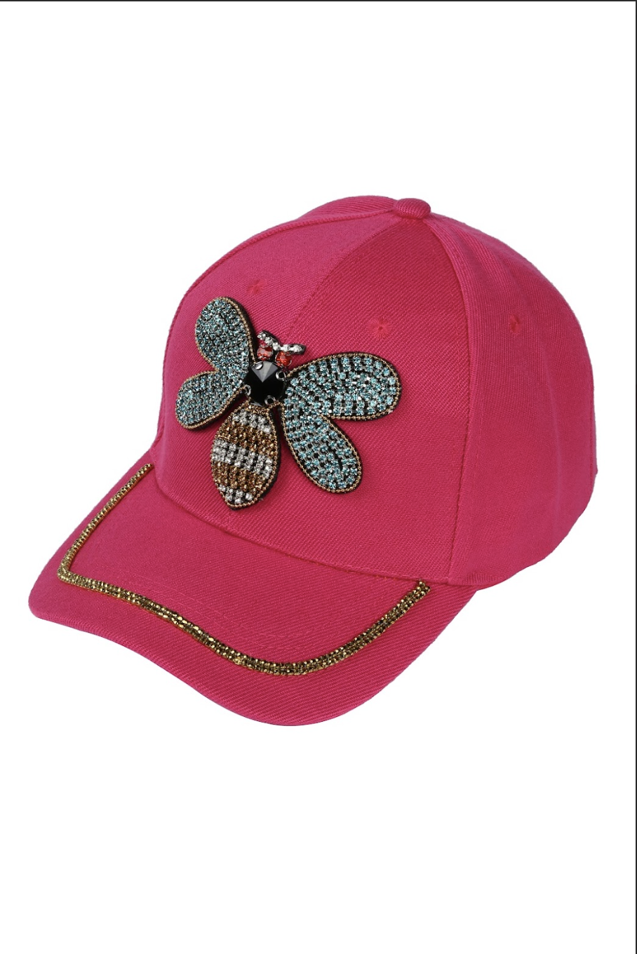 Bee Rhinestone Cap C0315