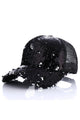 Sequins Mesh Cap C0359