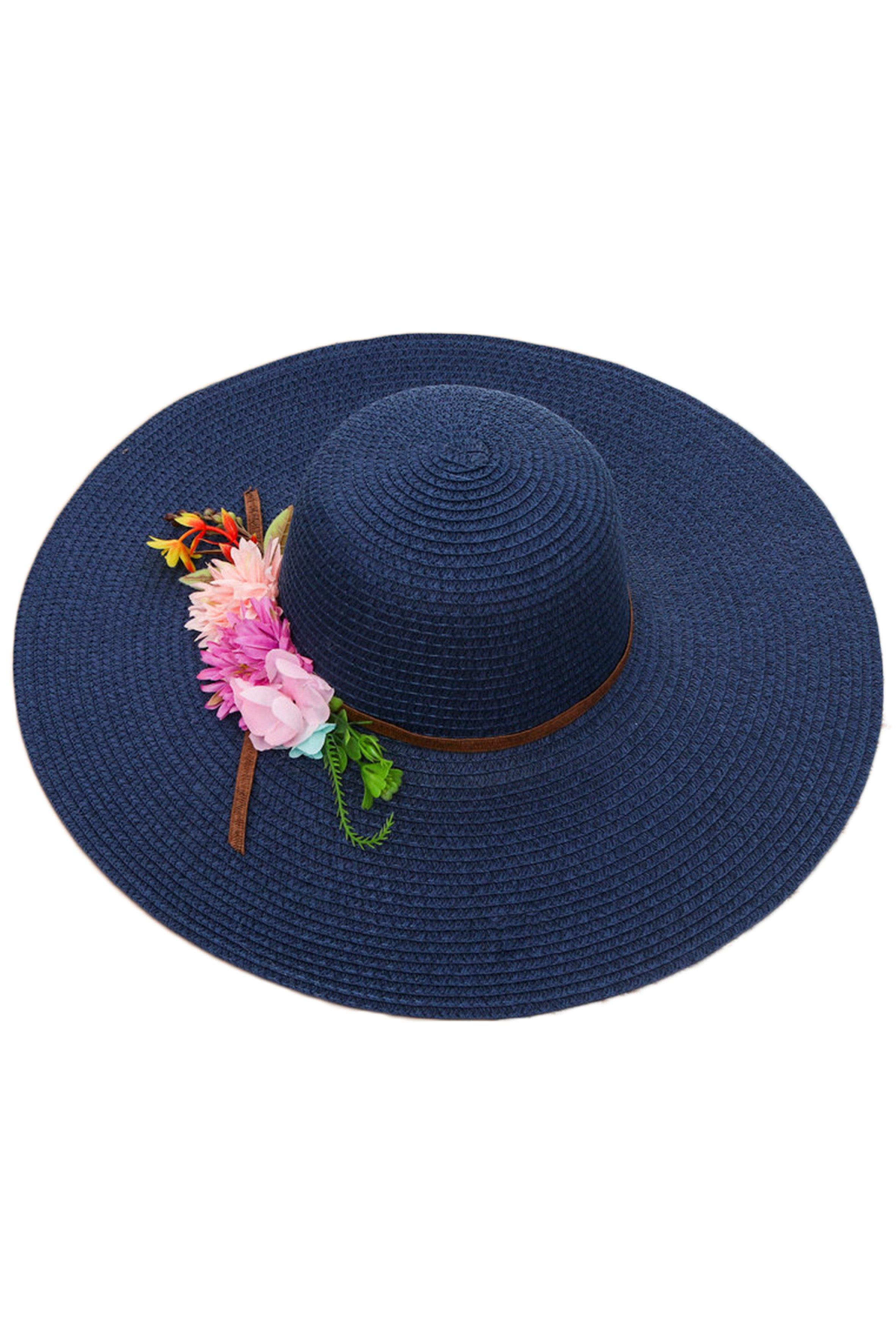 Floral Straw Hat C0402