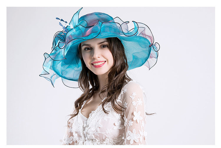 Flower Fedora Hat C0403