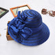 Floral Organza Fedora Hat C0414