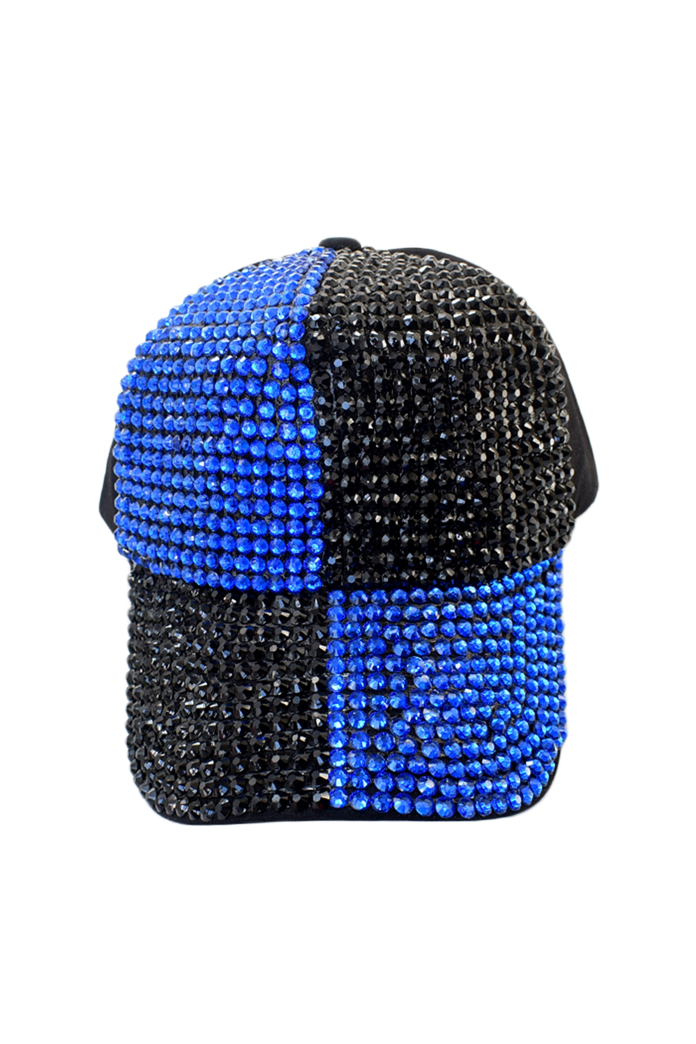 Two-color Rhinestone Cap C0437