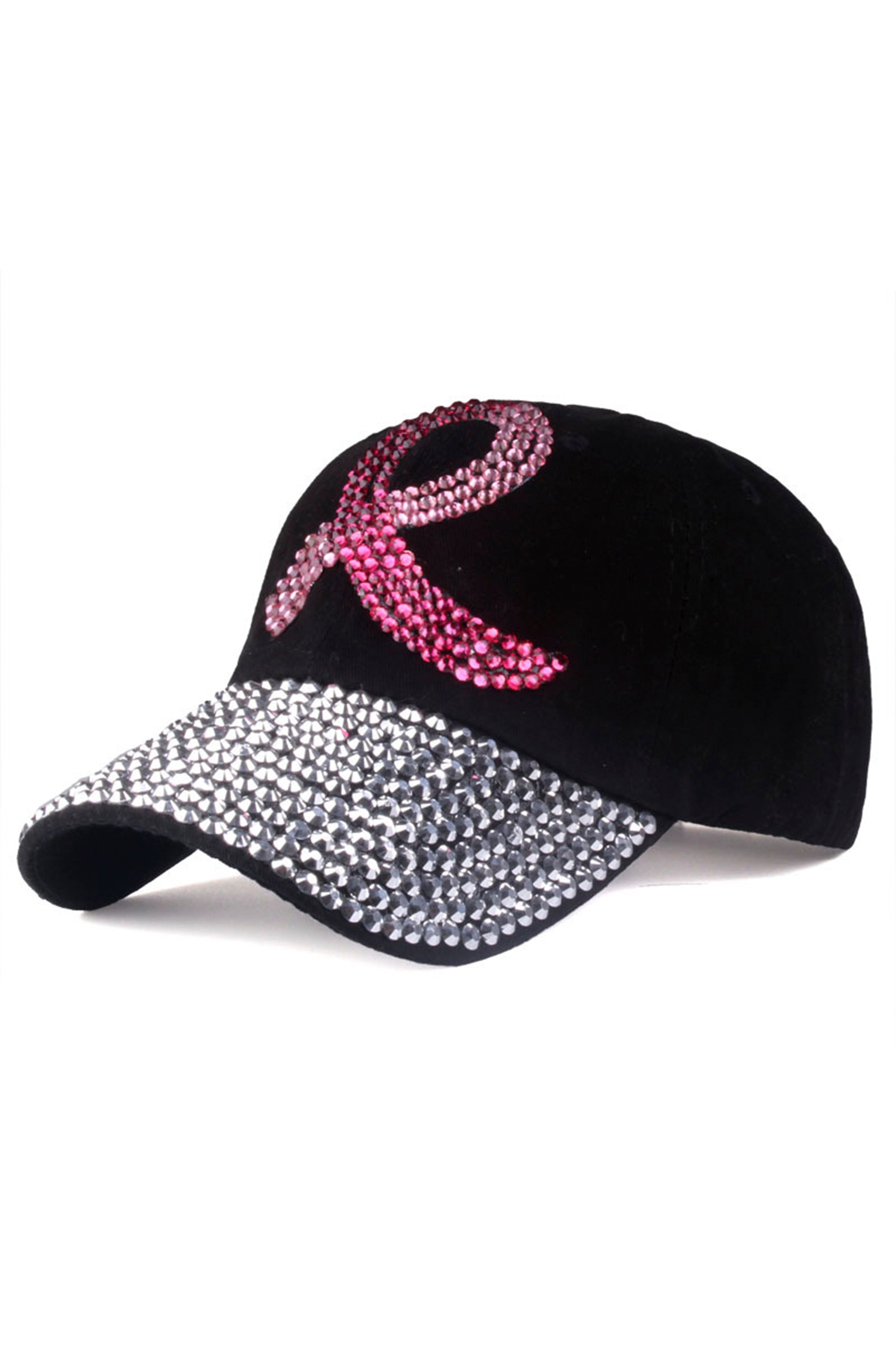 Ribbon Rhinestone Cap C0444