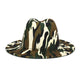 Camo Printed Wide Brim Fedora Hat C0450