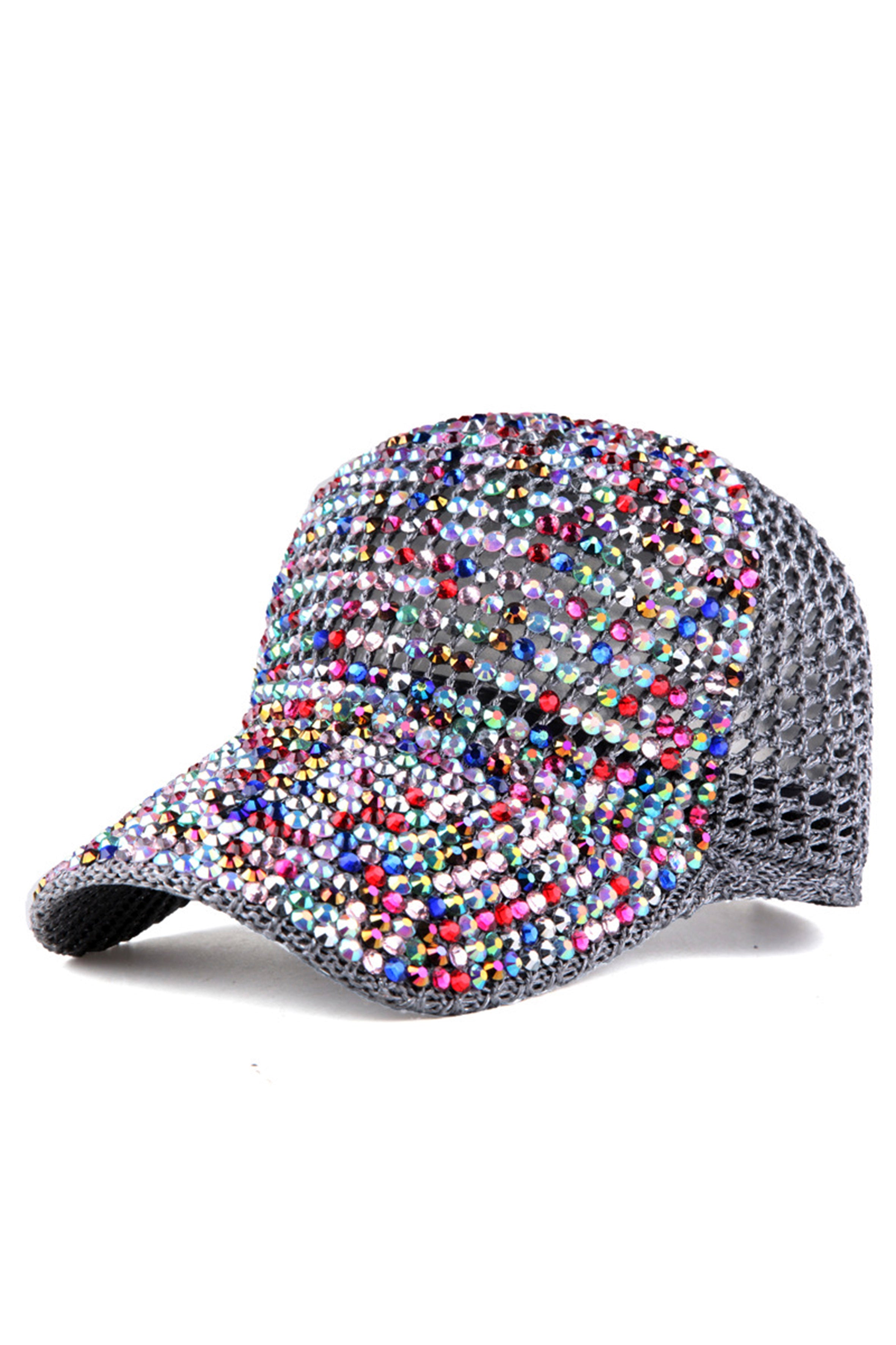 Rhinestone Mesh Cap C0485