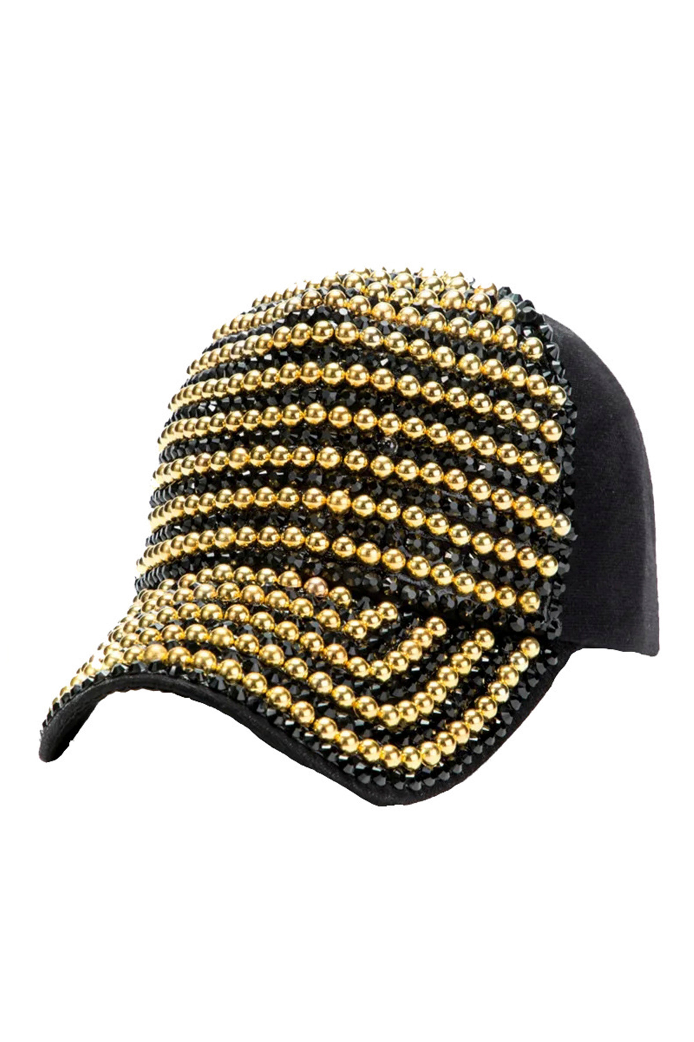 Pearl Rhinestone Cap C0506