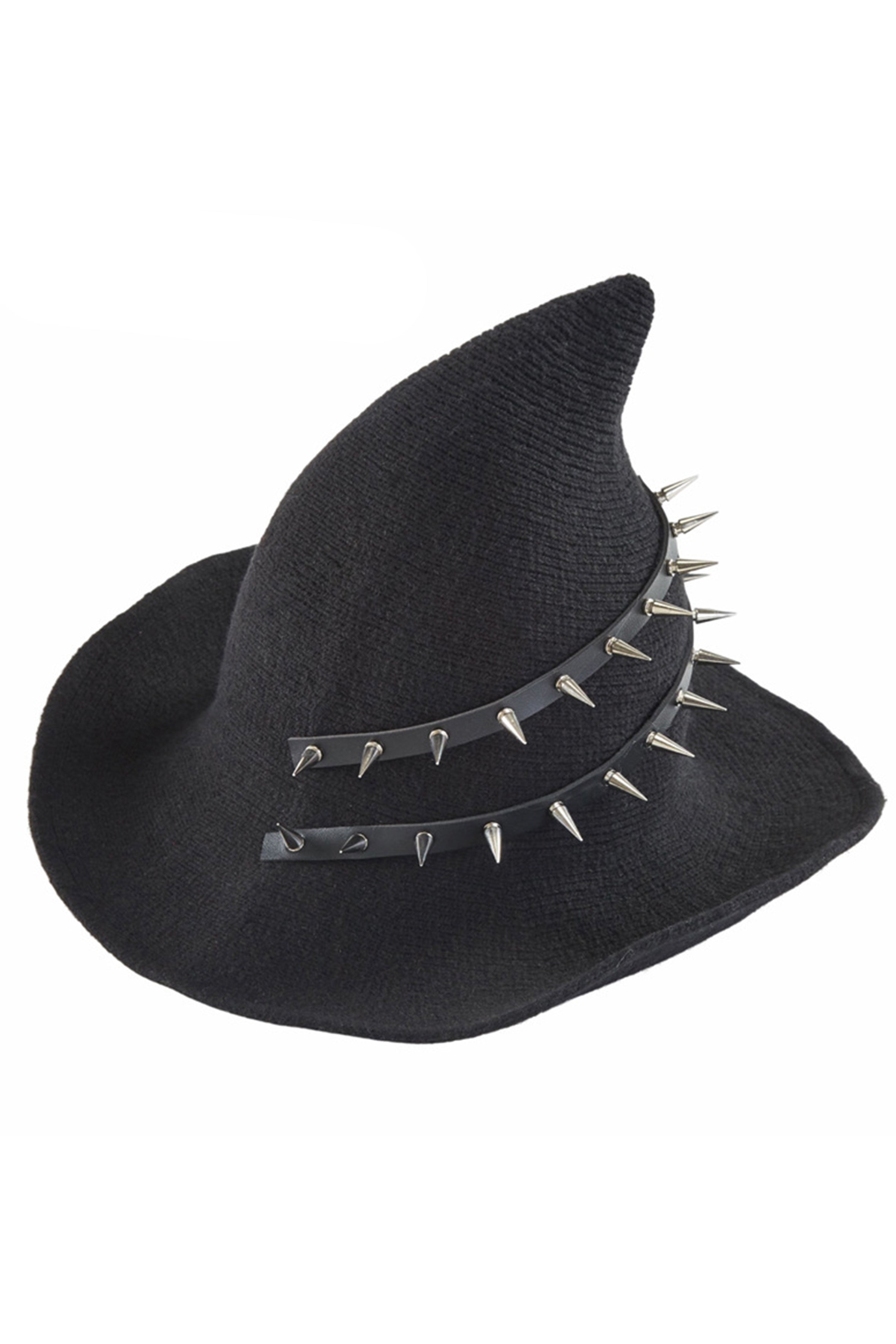 Sombrero de mago con remaches punk C0659