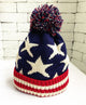 American Flag Print Beanie C0712