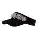 Floral Rhinestone Visor Cap C0733