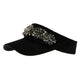 Floral Rhinestone Visor Cap C0733
