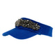 Floral Rhinestone Visor Cap C0733