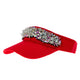 Floral Rhinestone Visor Cap C0733