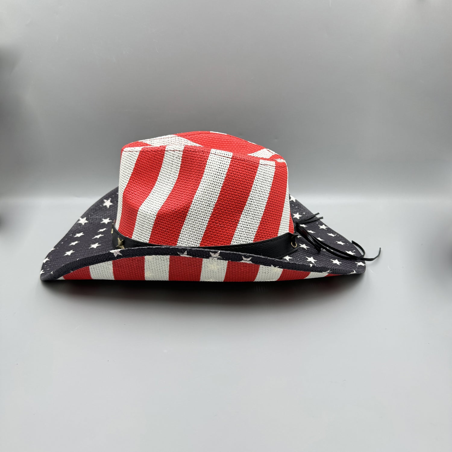 American Flag Cowboy Straw Hat C0818 Ole