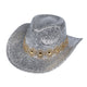 Sequin Rhinestone Cowgirl Hat C0829