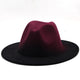 Gradient  Wool Felt Jazz Fedora Hat C0832