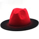 Gradient  Wool Felt Jazz Fedora Hat C0832