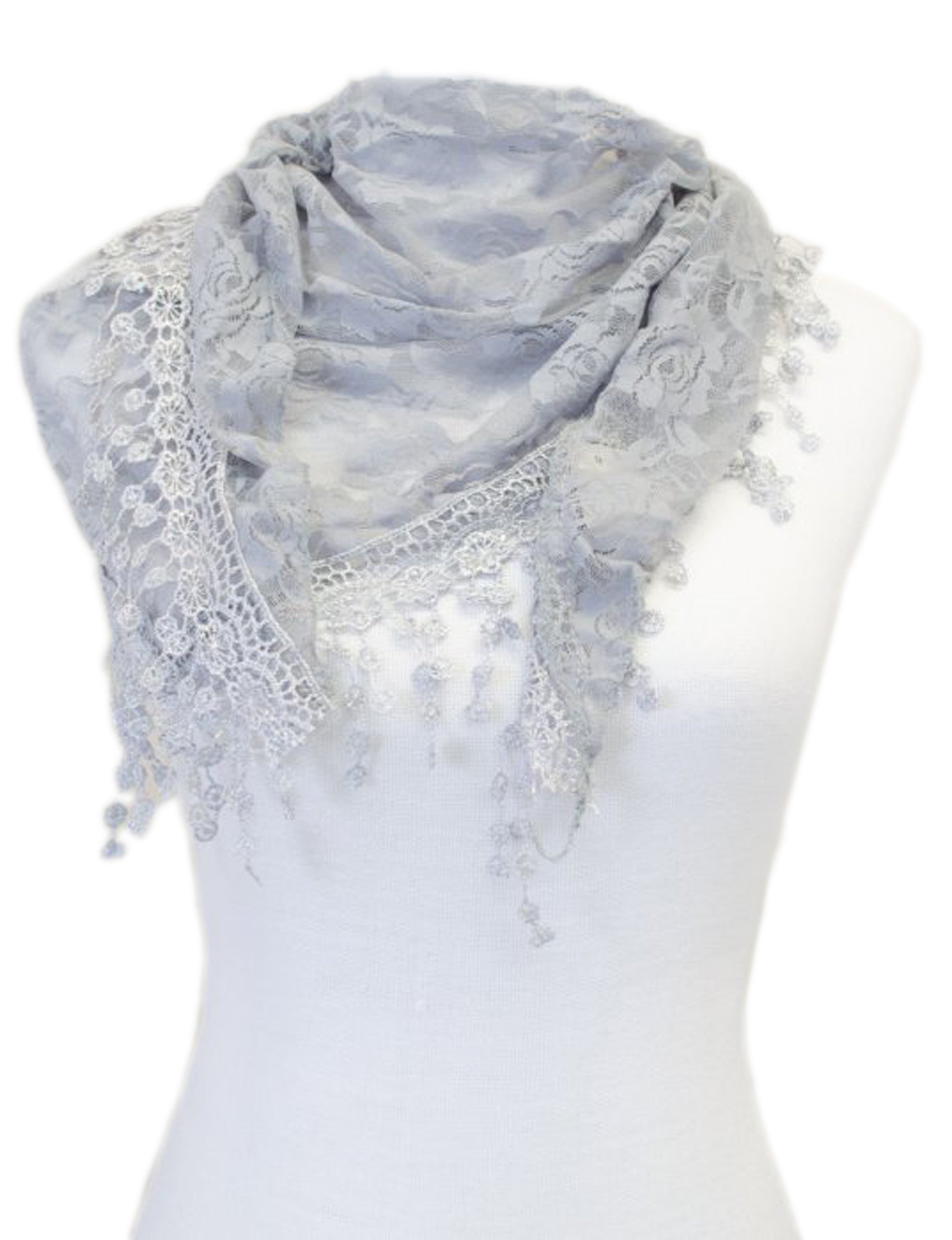 Girls New Fashion Elegant Lace Shawls Scarves CH01
