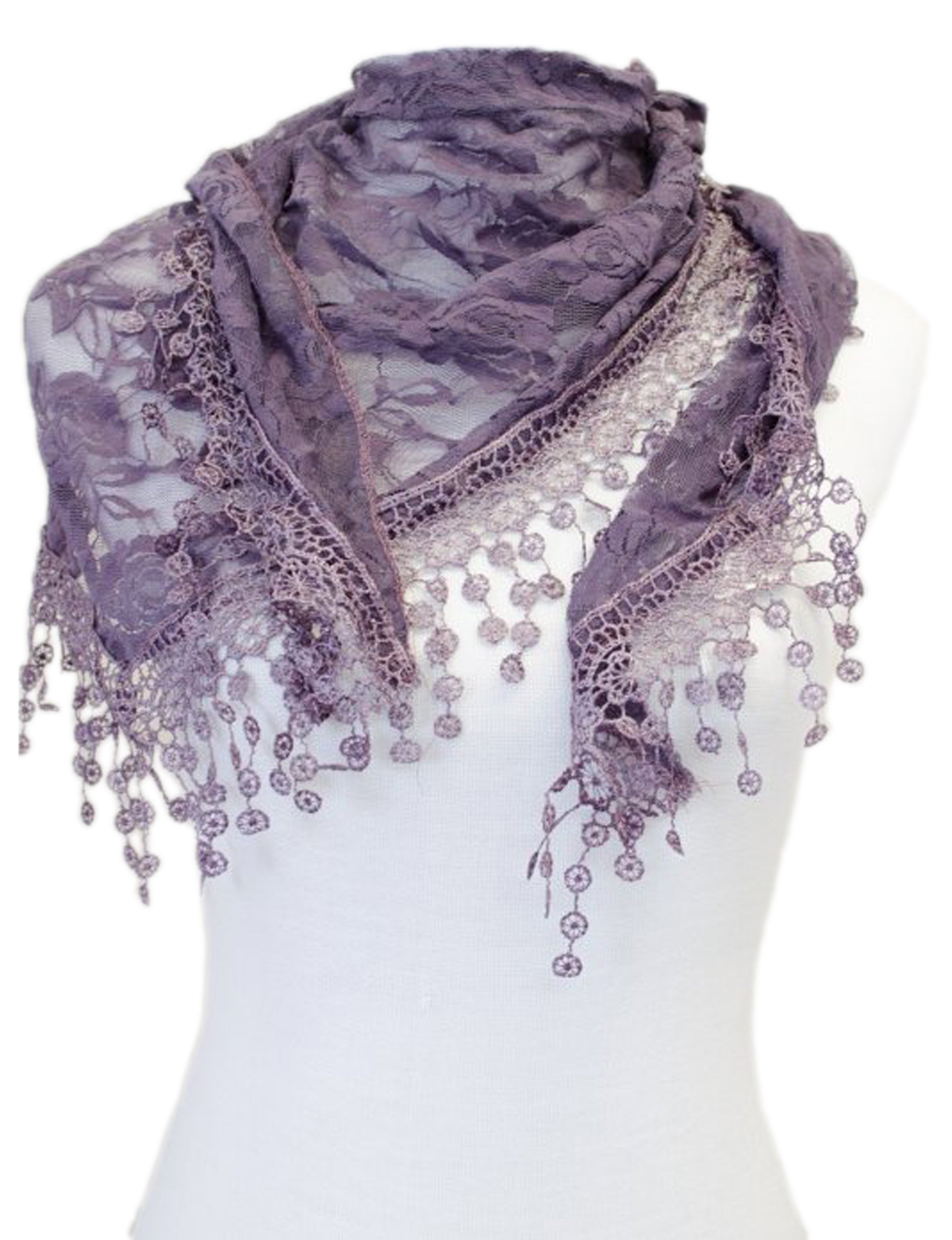 Girls New Fashion Elegant Lace Shawls Scarves CH01