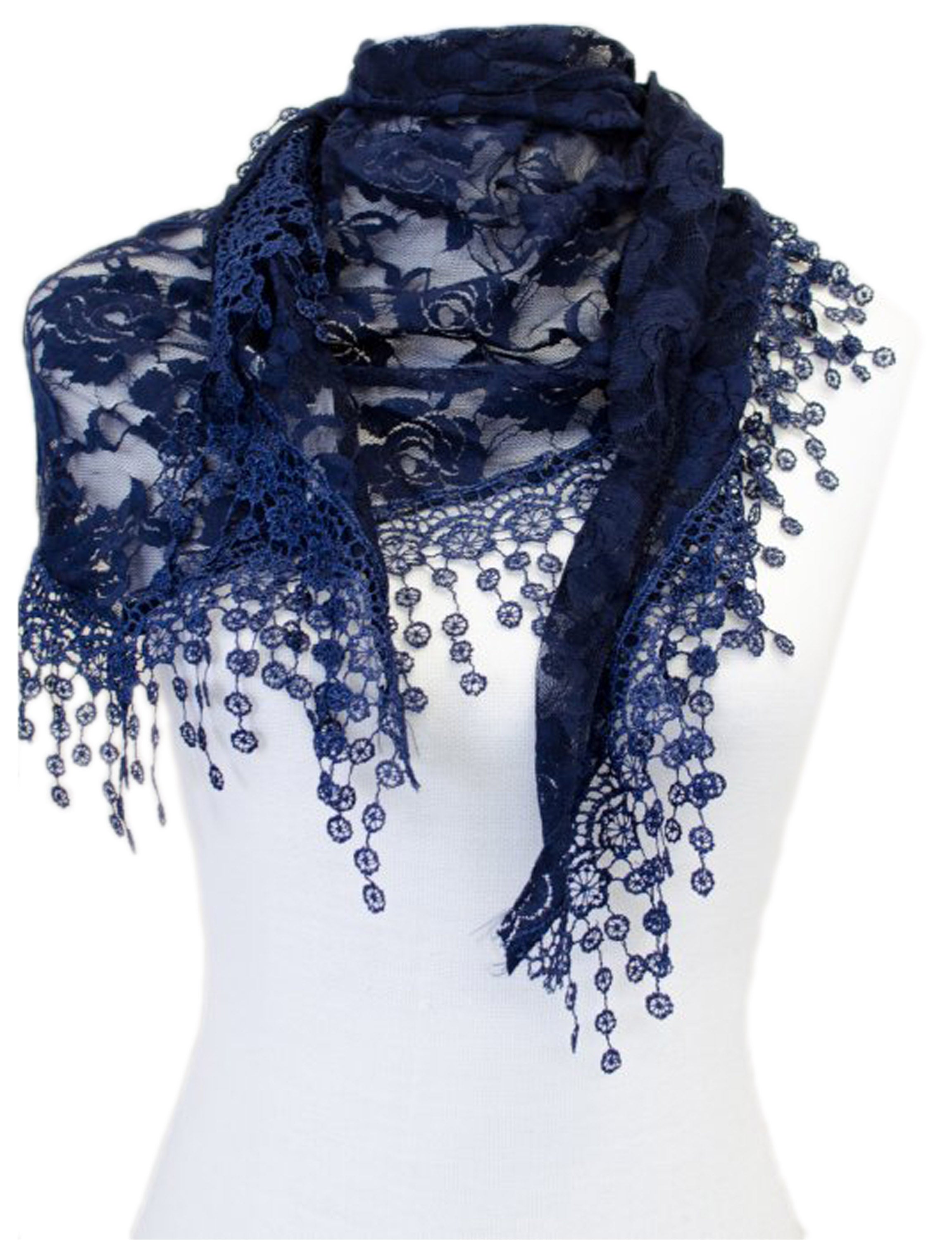 Girls New Fashion Elegant Lace Shawls Scarves CH01