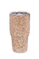 Ceramic Rhinestone Stainless Steel Thermos Mug 30oz CR0013