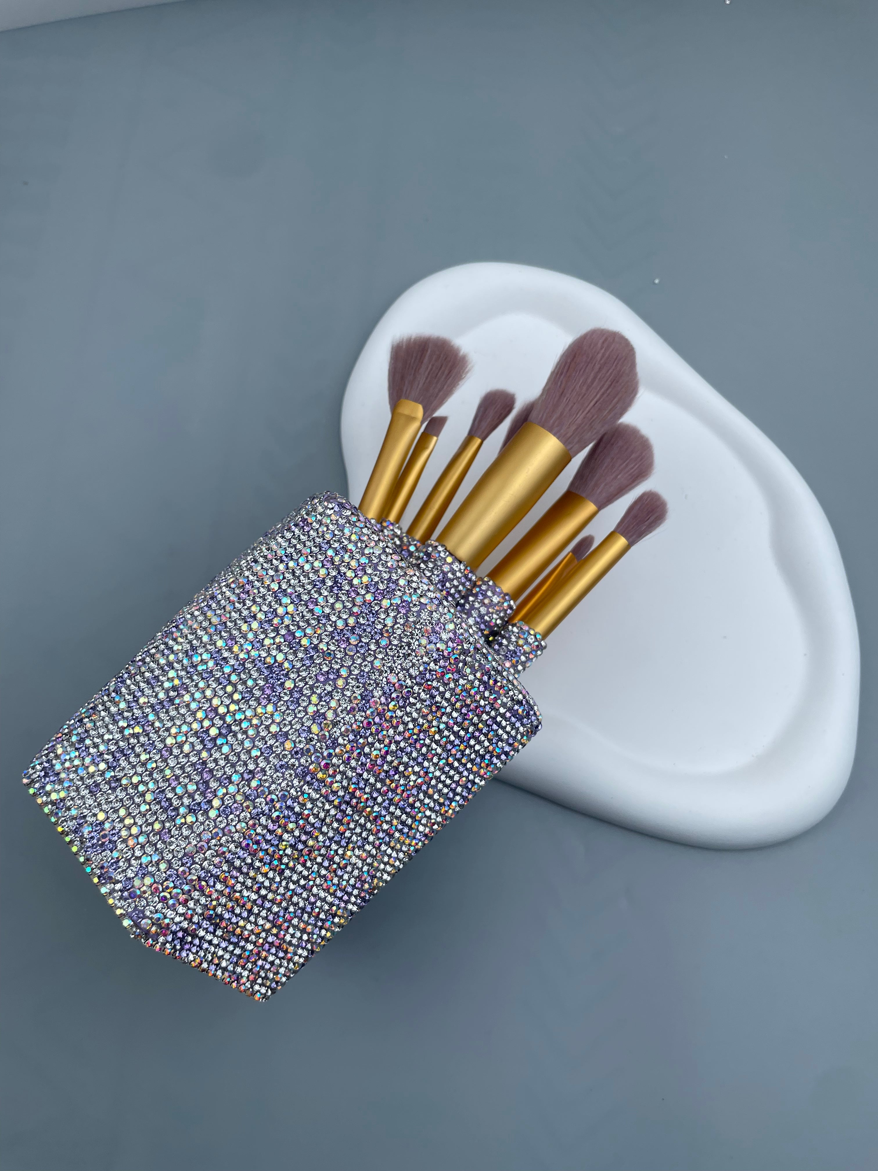Ceramic Rhinestone Make Up Brush Holder CR0021