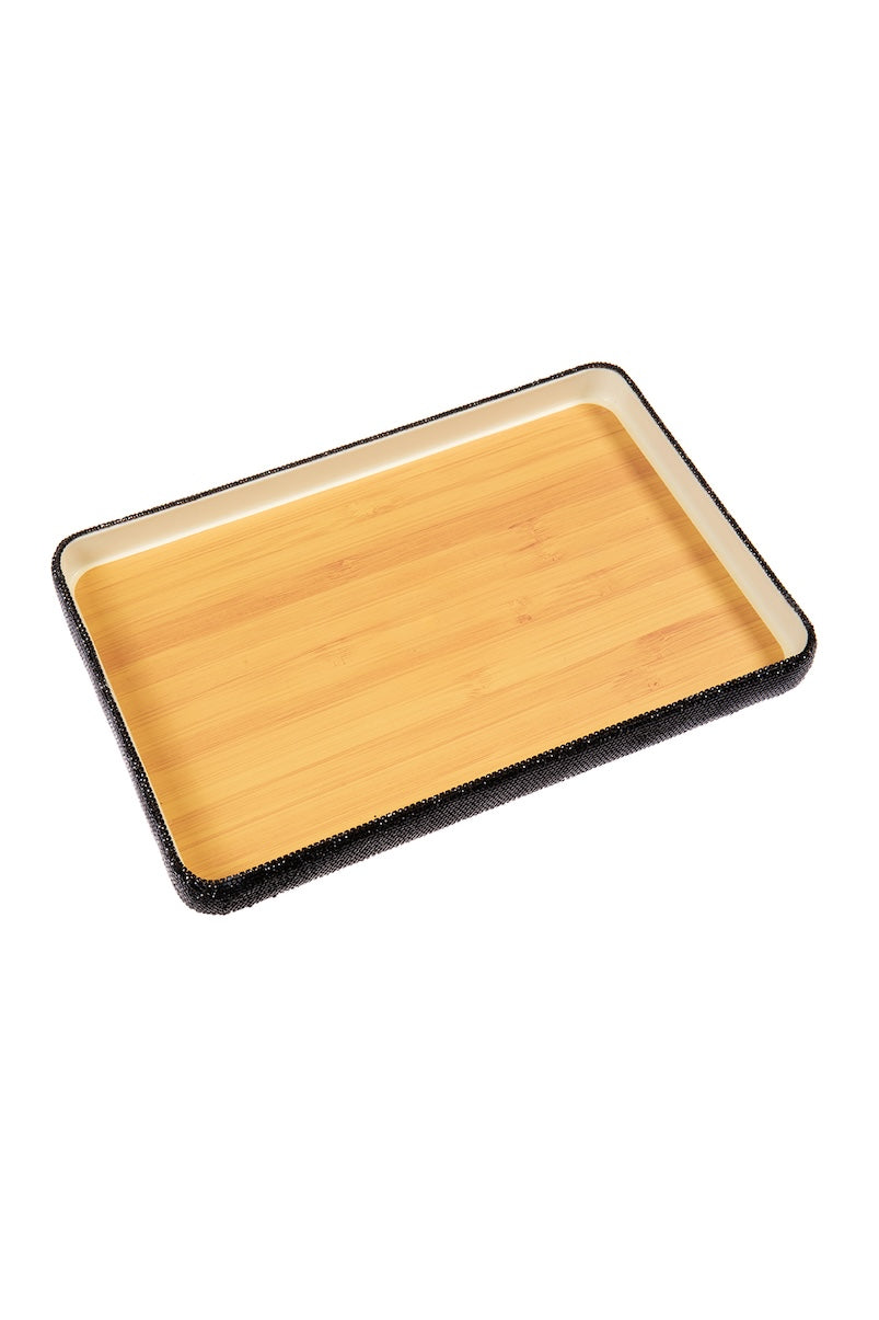 Rectangular Ceramic Rhinestone Tray CR0022