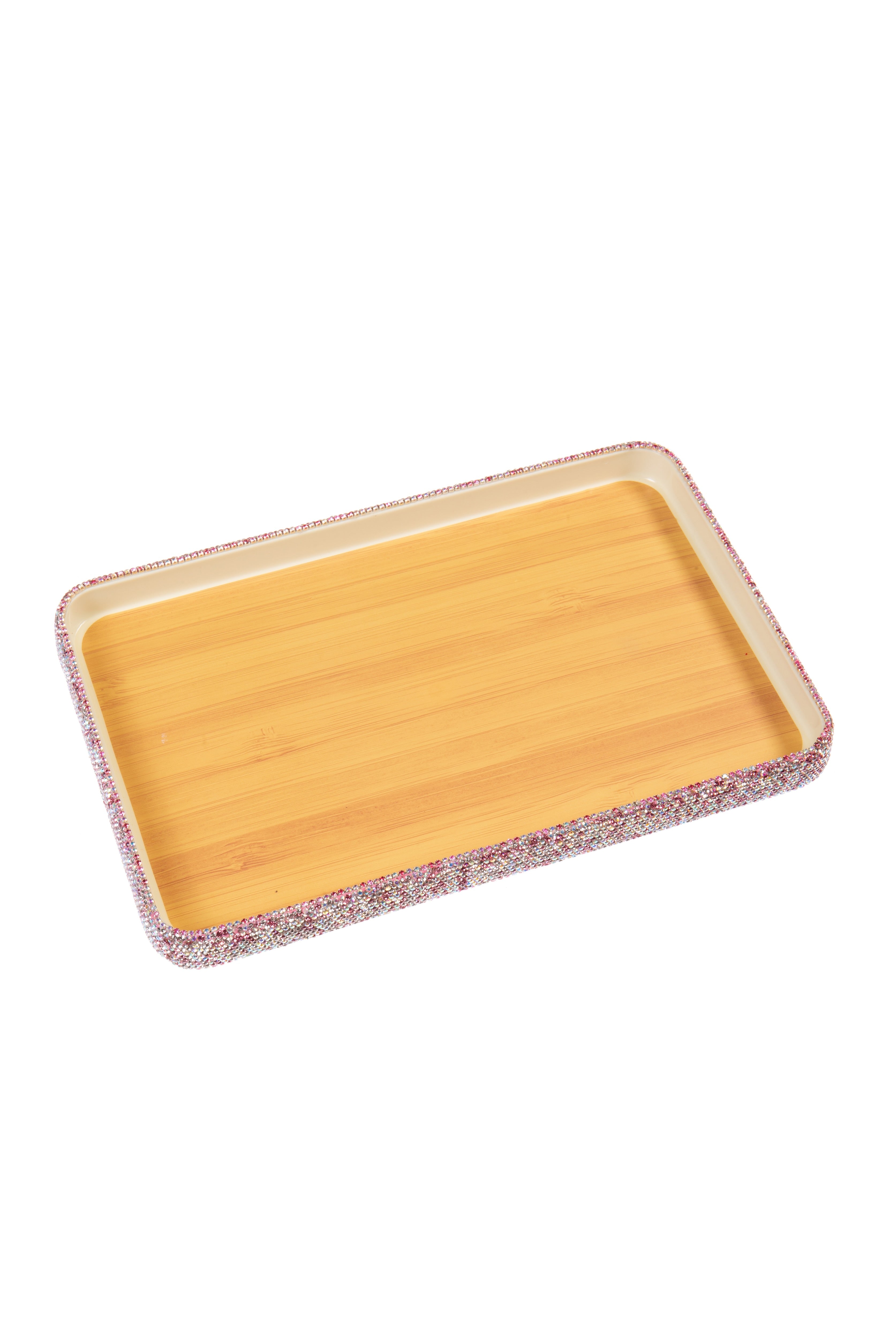 Rectangular Ceramic Rhinestone Tray ACR10028