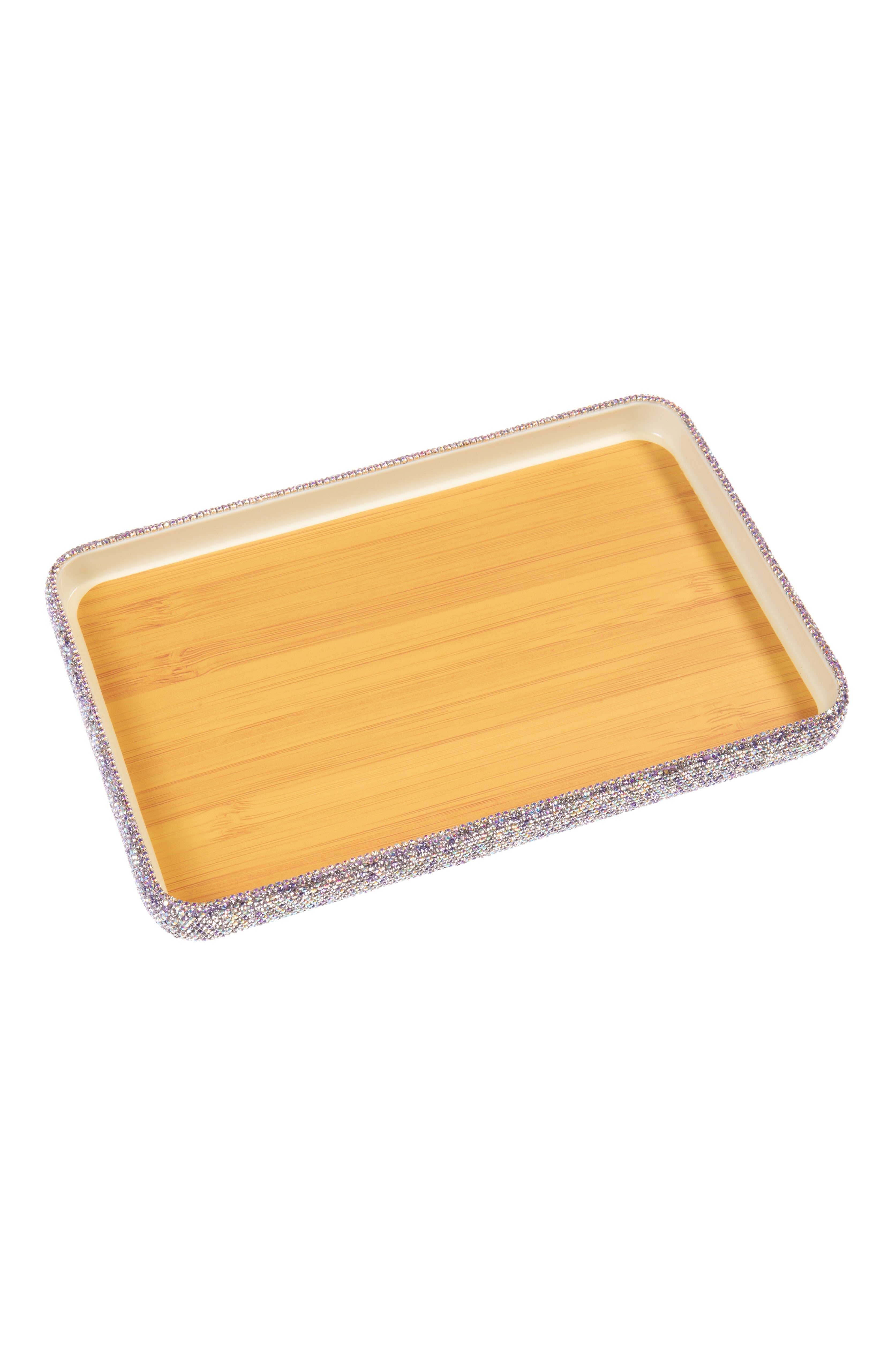 Rectangular Ceramic Rhinestone Tray ACR10028