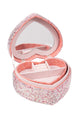 Ceramic Rhinestone Heart Jewelry Box CR0031