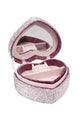 Ceramic Rhinestone Heart Jewelry Box CR0031
