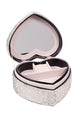 Ceramic Rhinestone Heart Jewelry Box CR0031