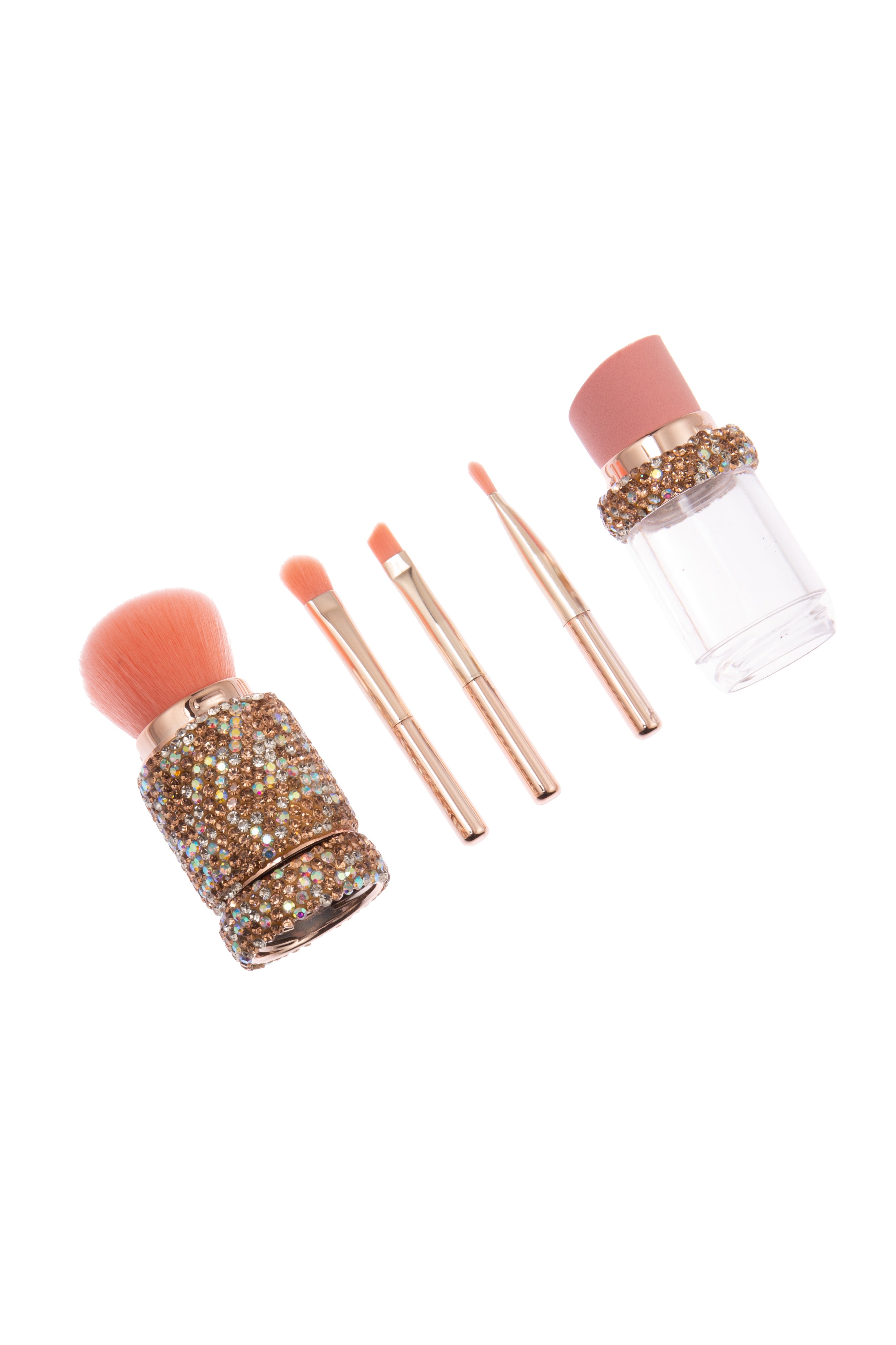 Ceramic Rhinestone 5 in 1 Make Up Brush ACR10034