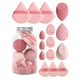 Ceramic Rhinestone 15 PCS Make Up Sponge Set CR0036