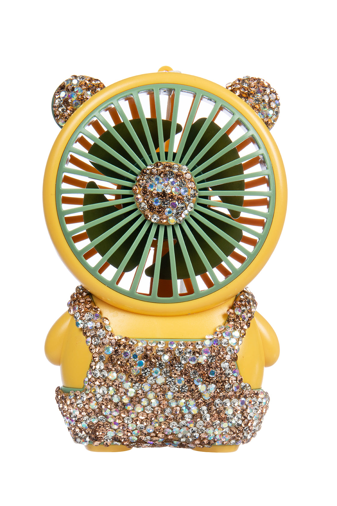 Ceramic Rhinestone Bear Fan CR0056
