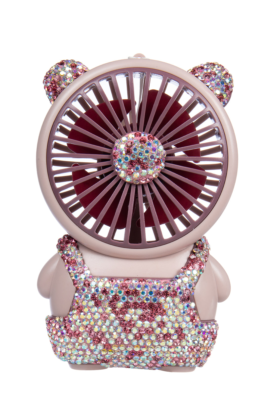 Ceramic Rhinestone Bear Fan CR0056