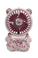 Ceramic Rhinestone Bear Fan CR0056